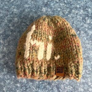 Hand Knit Baby Toque 0-6 months HI